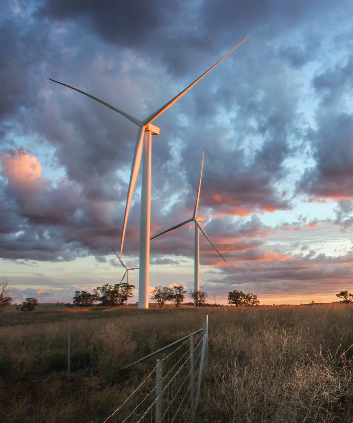 Renewable energy turbines in the countryside