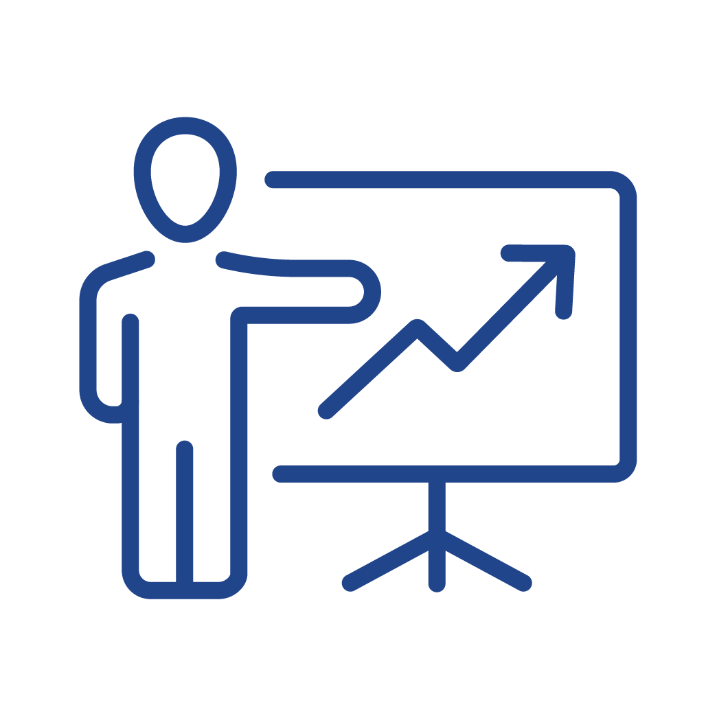 person analytics blue icon transcend