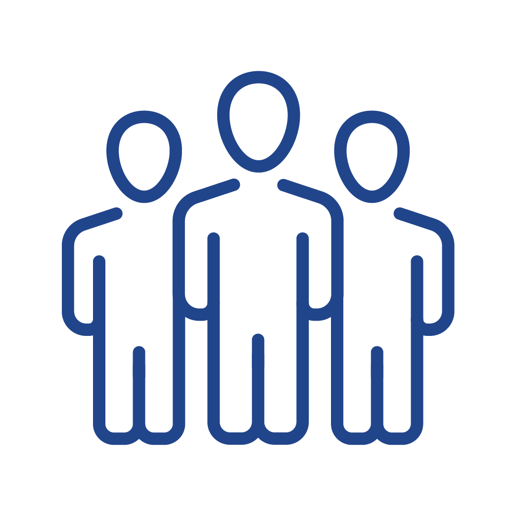 people blue icon